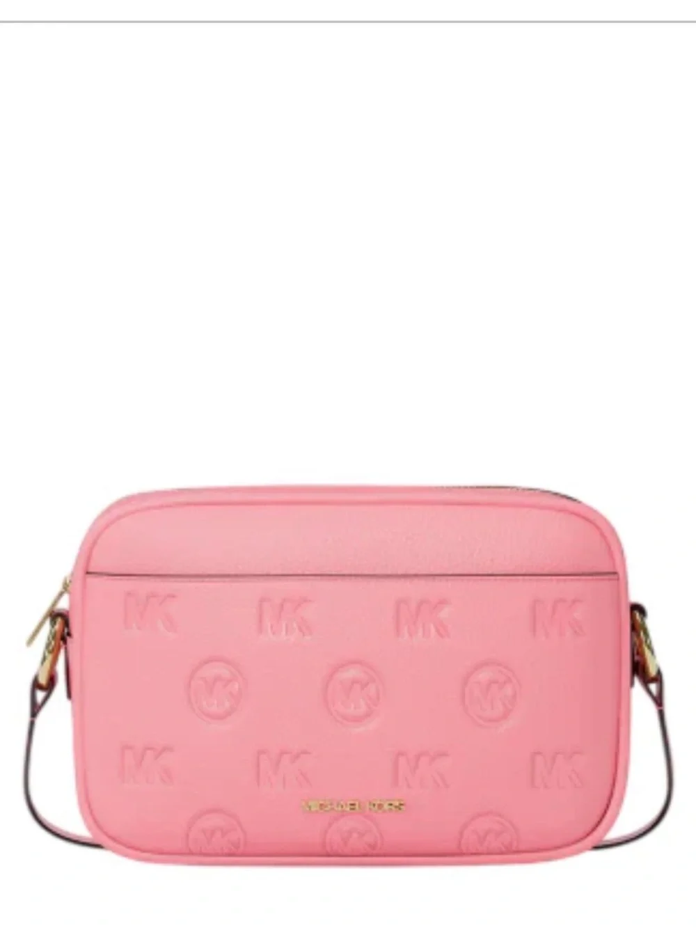 Michael Kors JET SET TRAVEL LARGE LOGO DEBOSSED CAMERA CROSSBODY BAG NWT